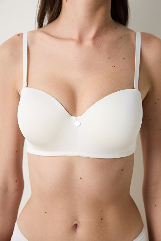 Lotus Essentials Ekru Straplez Sütyen - 4