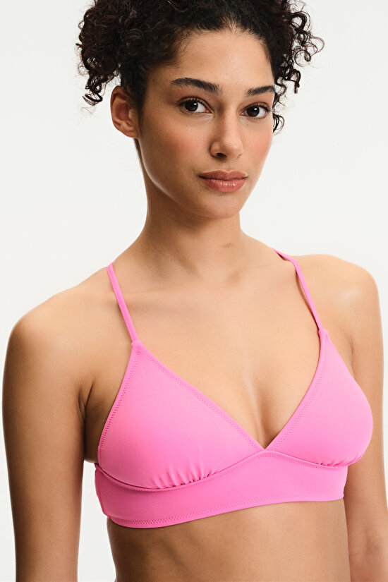 Açık Pembe Bralet Bikini Üstü - 1