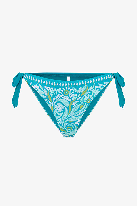 Tropic Leaf Brazilian Multi Colour Bikini Bottom - 6