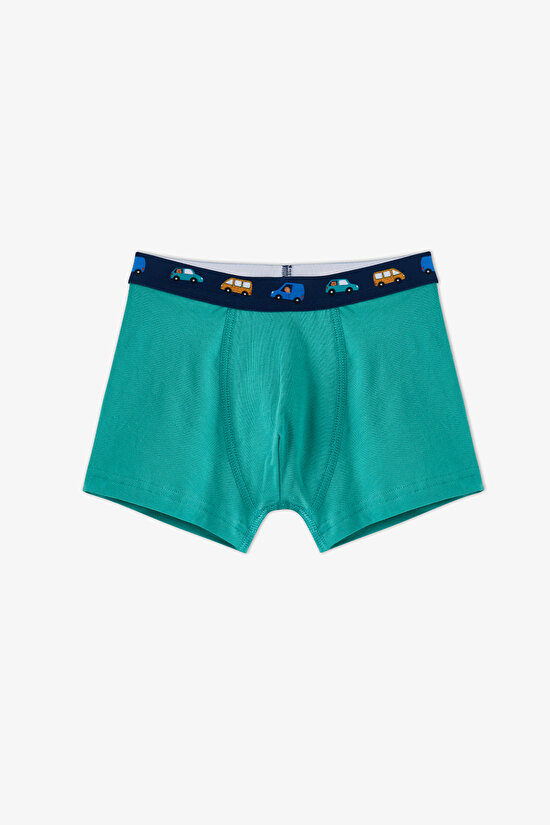 Boys' Capybaras With Cars Car Patterned 3-Pack Boxers - 2