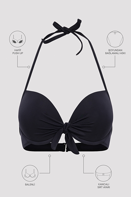 Cup Siyah Bikini Üstü - 6