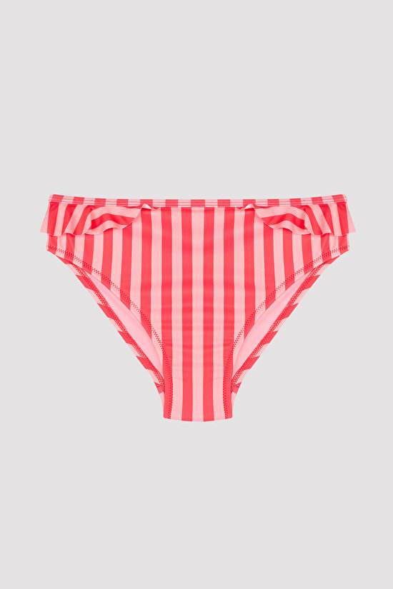 Girls Stripe One Shoulder Bikini Set - 3