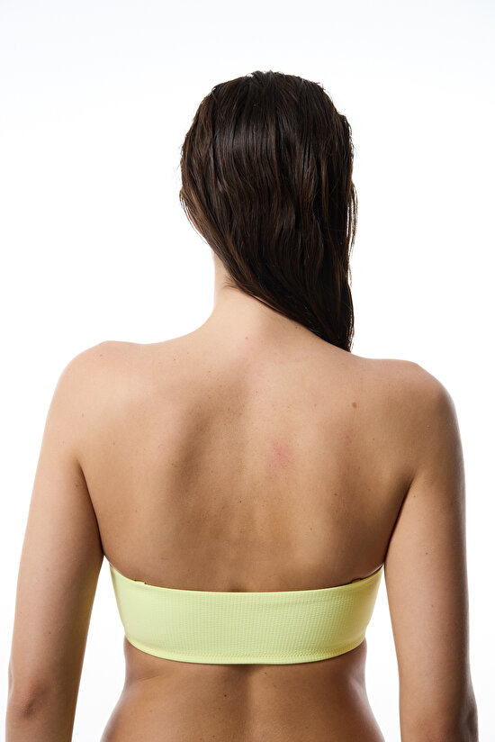 Sarı Nora Straplez Bikini Üstü - 3