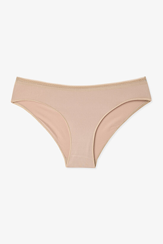 Bej Easy Trim Normal Bel Slim Fit Slip Külot - 1