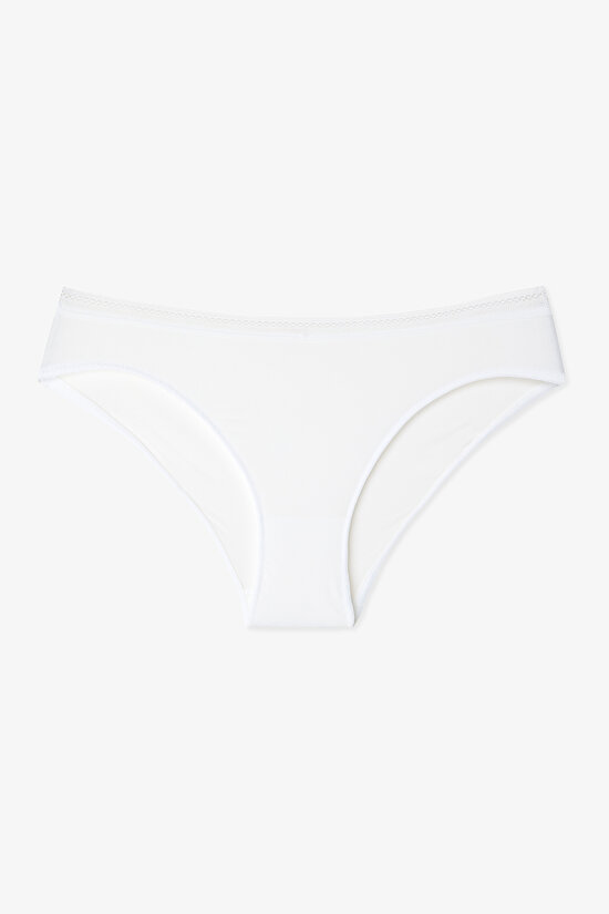 Optik Beyaz Easy Trim Normal Bel Slip Külot - 1