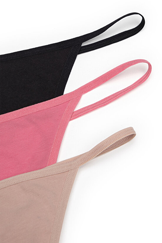 Love For All Pamuklu 3lü String Külot - 9