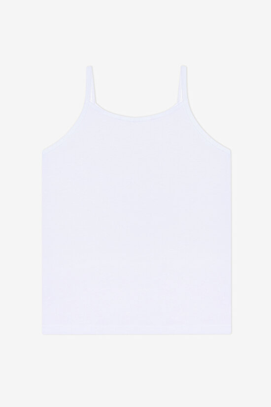 Kız Çocuk Basic Pamuklu 2li Çok Renkli Cami Atlet - 3