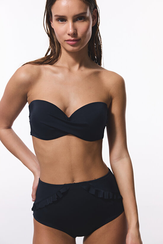 Strapless Cup Black Bikini Top - 4