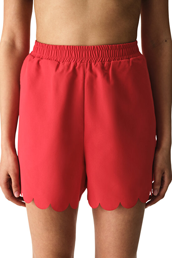 Red Laser Swim Shorts - 1