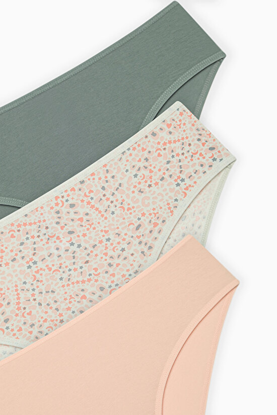 Leo Stars 3lü Cover Çok Renkli Slip Külot - 5