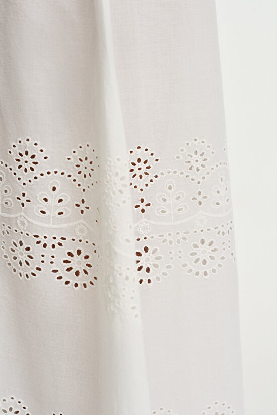 Beyaz Elliot Pantolon - 3