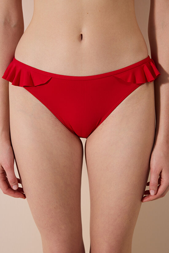 Ori Frill Red Bikini Bottom - 1