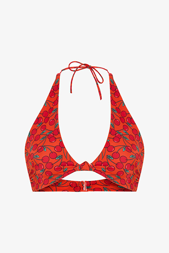 Multi Color Chery Warm Bikini Top - 6