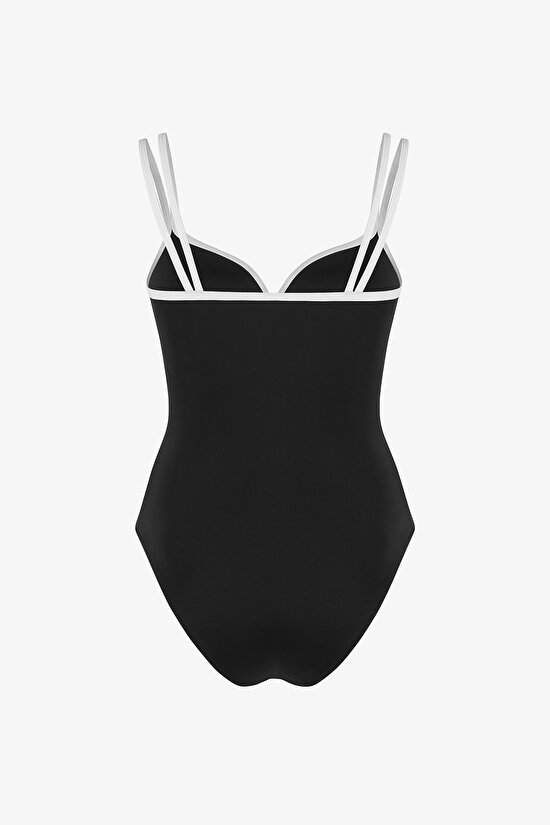 Siyah Beluga Push Up Destekli Mayo - 6