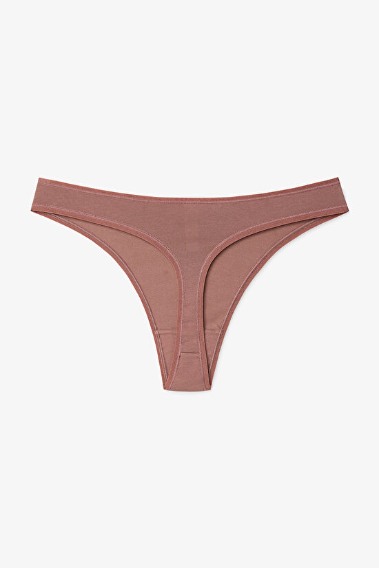 Leopar Desenli Düşük Bel 3'lü Tanga Külot - 3