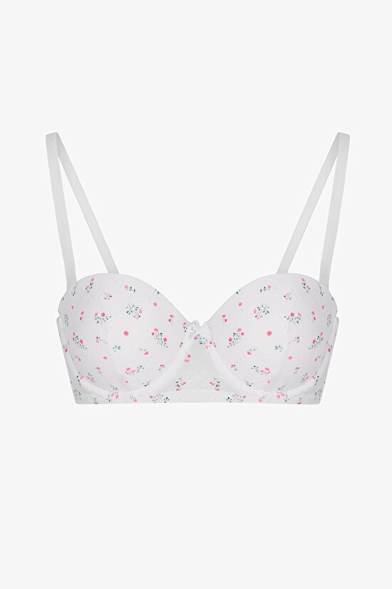Kırık Beyaz Pop Up Destekli Sütyen - 1
