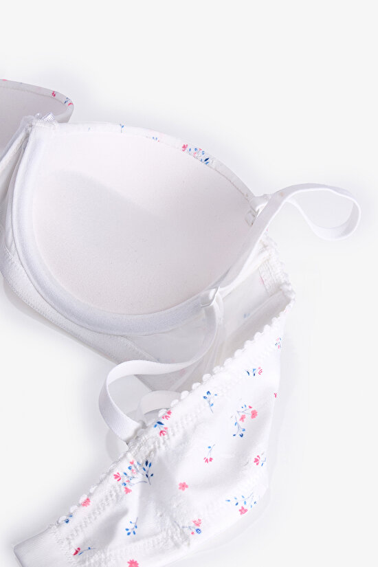 Kırık Beyaz Pop Up Destekli Sütyen - 2