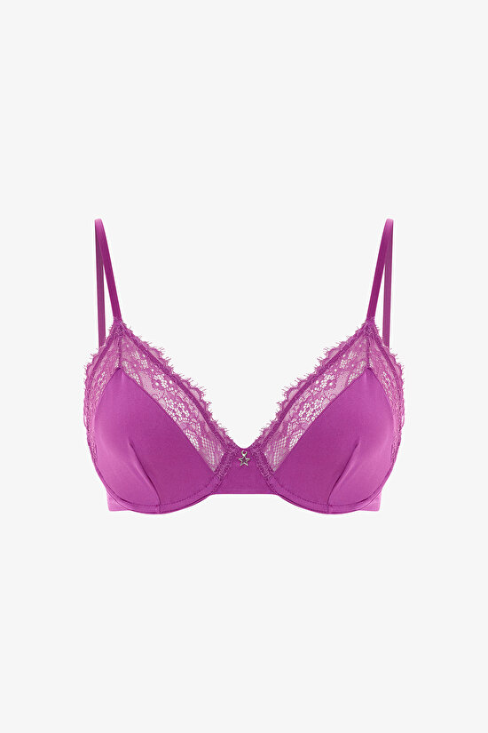Orchid Micro Lace Wire Bra - 1