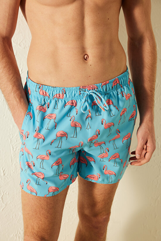 Flamingo Sea Shorts - 3