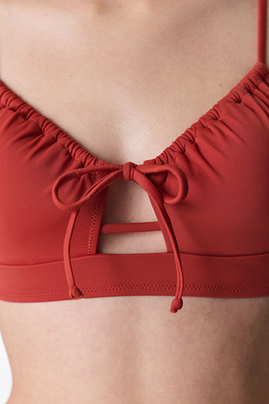 Tarçın Front Opening Bikini Üstü - 3