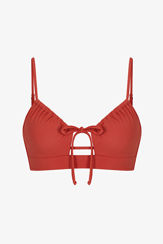 Tarçın Front Opening Bikini Üstü - 5
