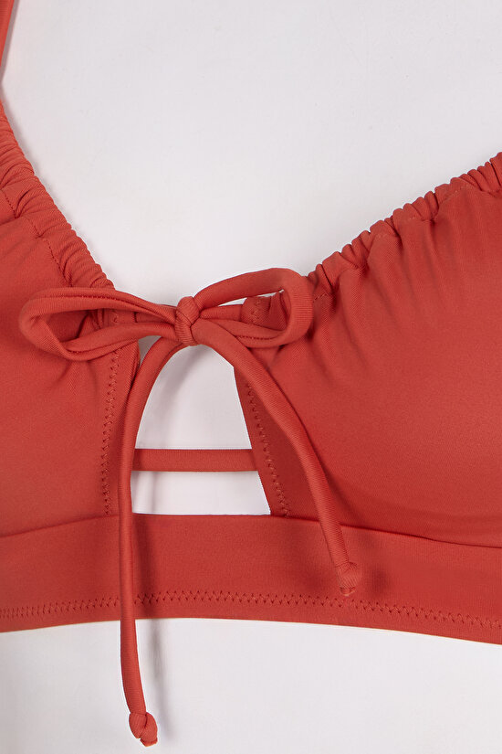 Tarçın Front Opening Bikini Üstü - 8