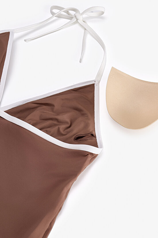 Açık Kahverengi Fiona Tankini Bikini Üstü - 7