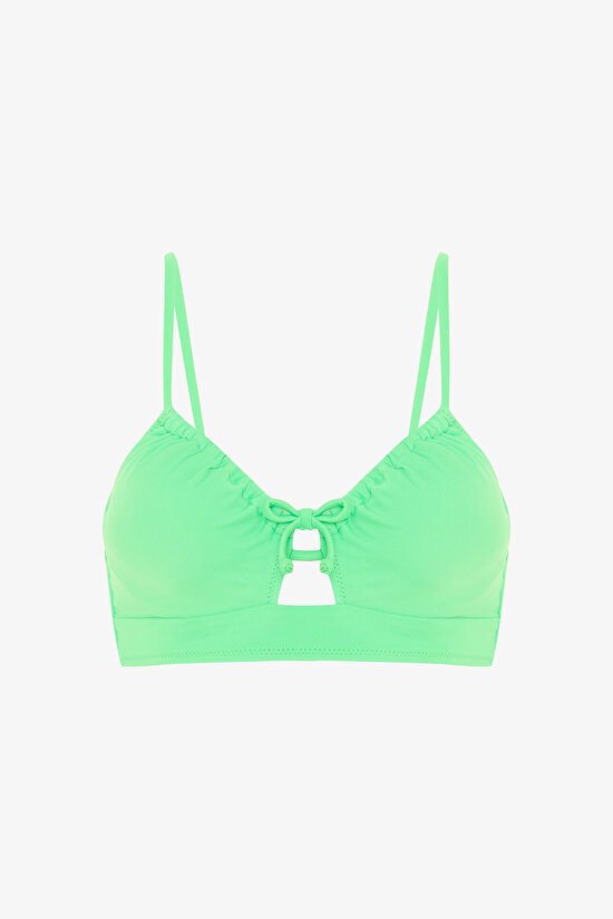 Front Opening Green Bikini Top Front Opening Green Bikini Top - 5