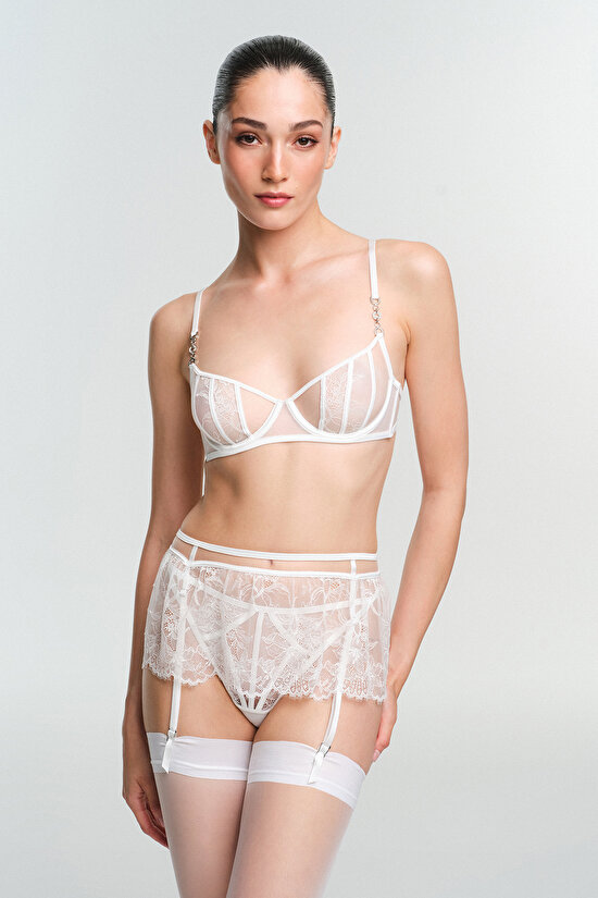 LILYA WIRED BRA, 75A, B32 KIRIK BEYAZ