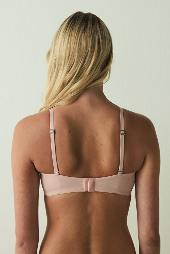 Essentials Lotus Underwire Strapless Bra in Light Dusty Rose - 6