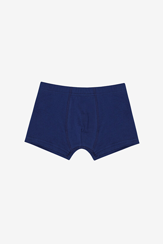 Erkek Çocuk Blue Solid 3lü Çok Renkli Boxer Erkek Çocuk Blue Solid 3lü Çok Renkli Boxer - 4