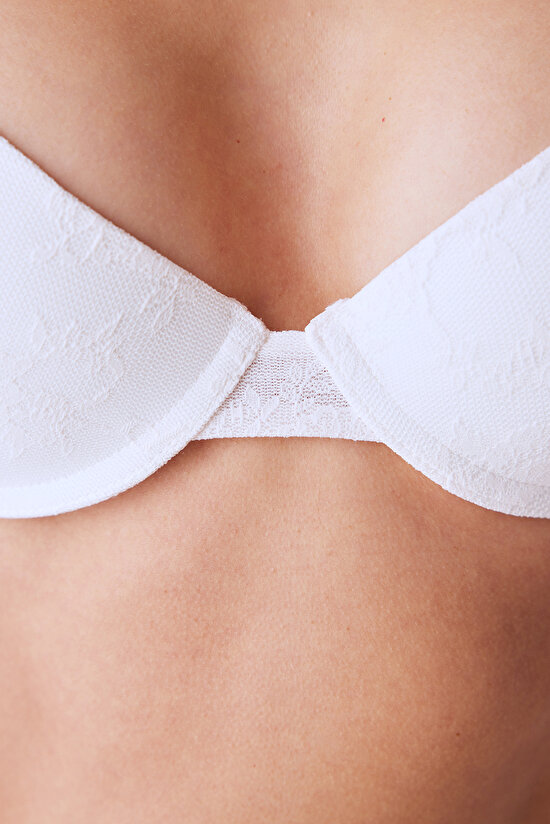 Pleasure Lace Dantel Beyaz Sütyen - 3