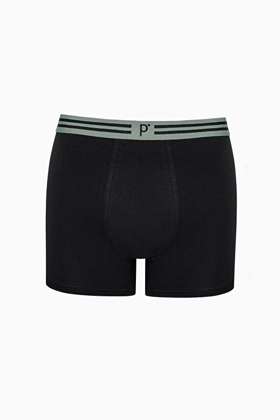Erkek Pamuklu Black Line 3lü Çok Renkli  Boxer - 5