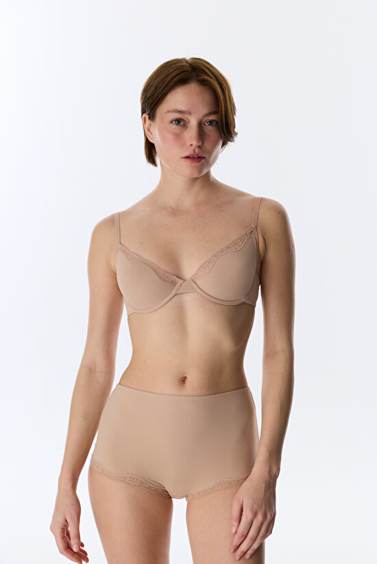 Bej Trim Balenli Sütyen - 2
