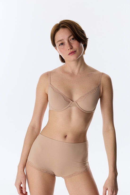Bej Trim Balenli Sütyen - 3
