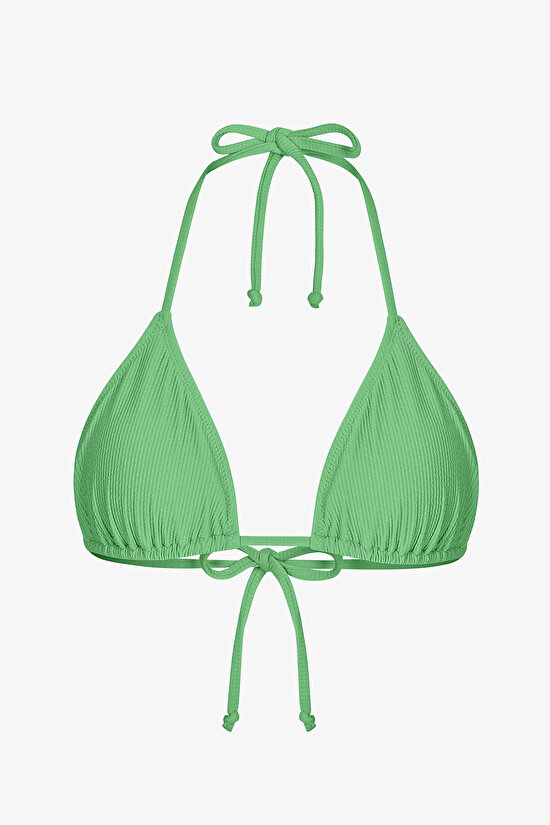 Pastel Yeşili Aida Üçgen Bikini Üstü - 6