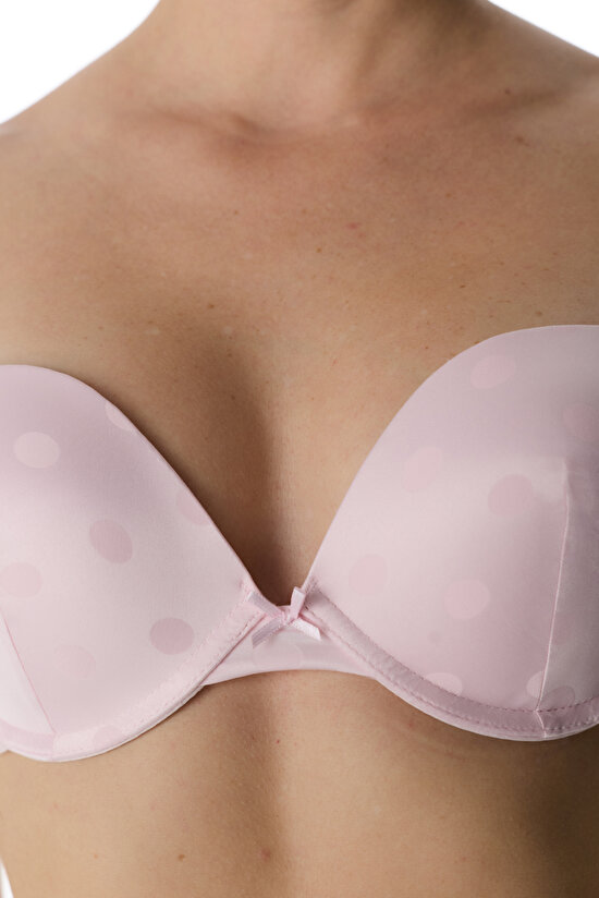 Açık Pembe Lol Up Dot Sütyen - 4