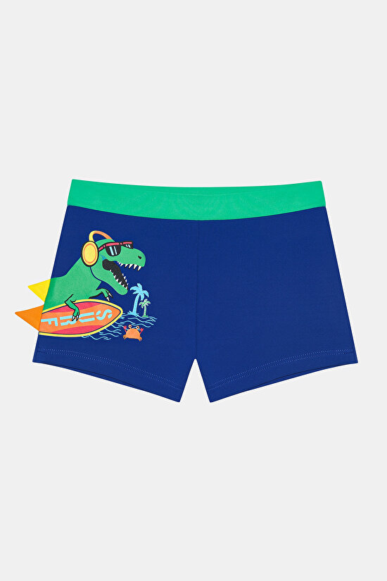 Boys Dinosaur Sea Shorts - 1
