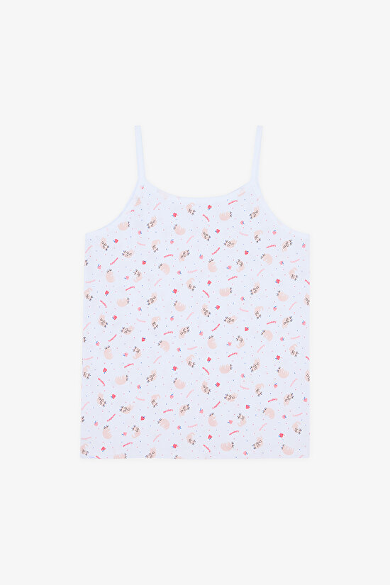 Kız Çocuk Meowberry Pamuklu Çok Renkli 2li Atlet - 3