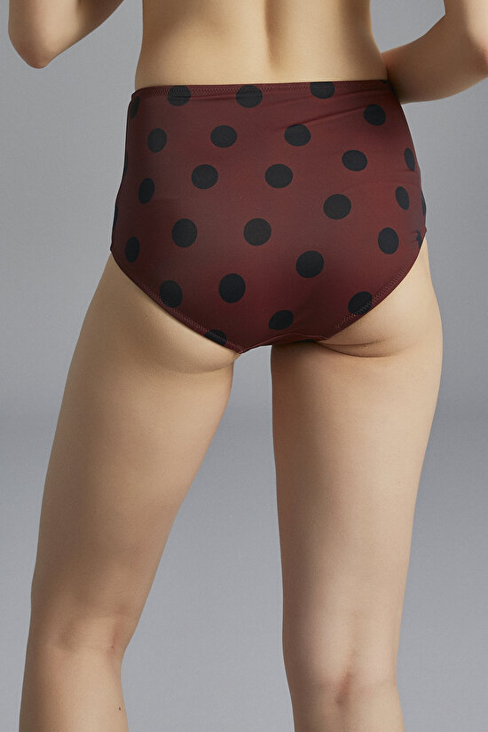 Polka Yüksek Bel Fashion Bikini Altı - 3