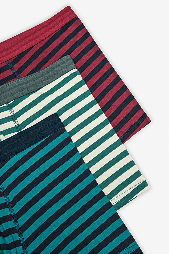 Bold 3in1 Stripe Multi Colour Boxer - 5