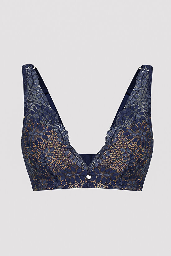 Dreamy Push Up Navy Bra - 3