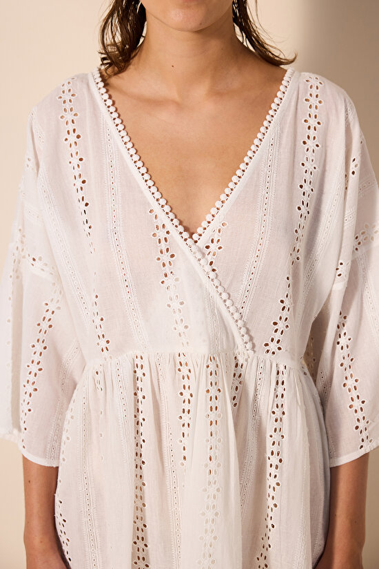 Sosa White Caftan - 4