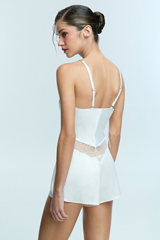 Off White Candy Teddy Bodysuit - 5