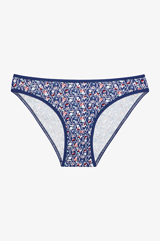 Antique Garden Çiçekli Normal Bel 5'li Slip Külot - 4