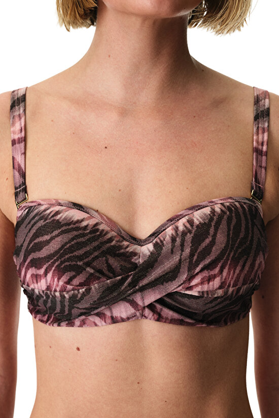 Renkli Cesira Pink Beauty Toparlayıcı Bikini Üstü - 3