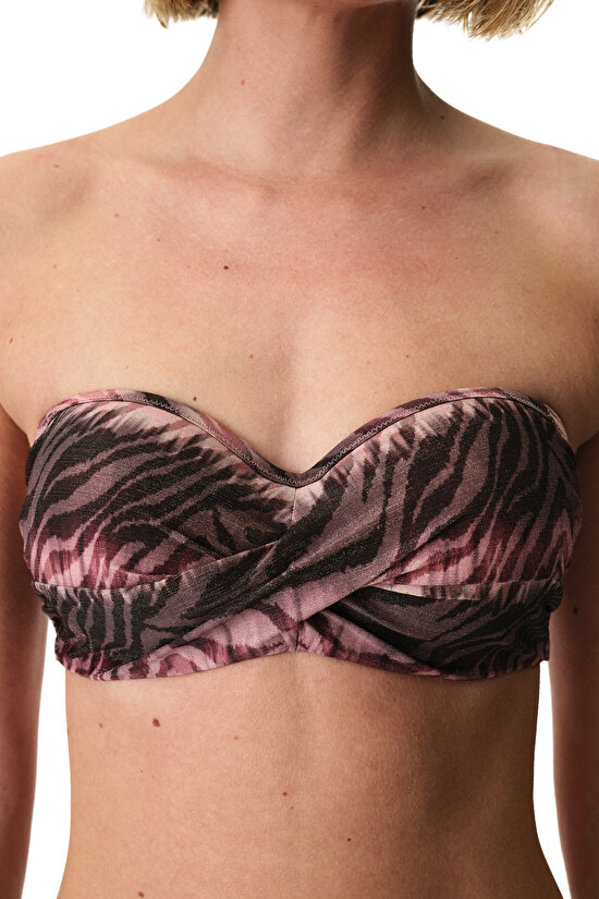 Renkli Cesira Pink Beauty Toparlayıcı Bikini Üstü - 5