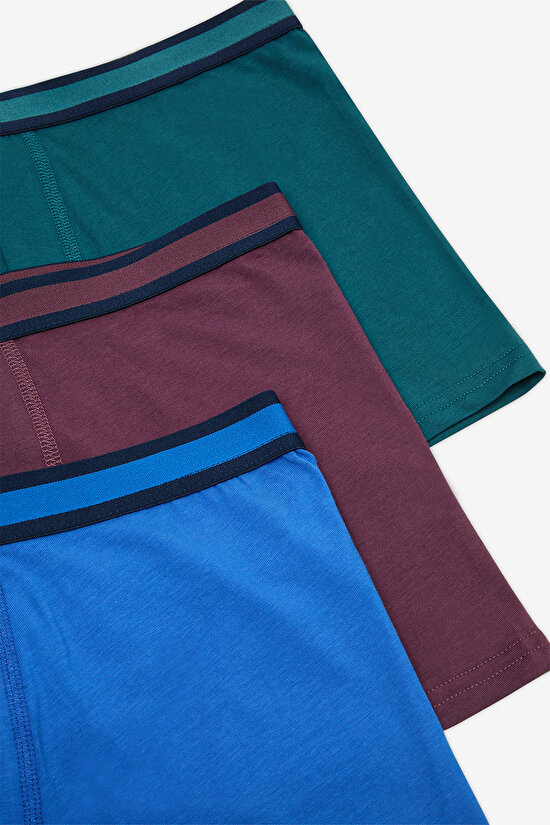 Erkek Pamuklu Mix Colour 3lü Çok Renkli Boxer Erkek Pamuklu Mix Colour 3lü Çok Renkli Boxer - 4