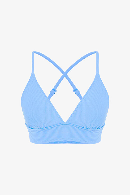 Mavi Bubble Bralette Bikini Üstü - 6