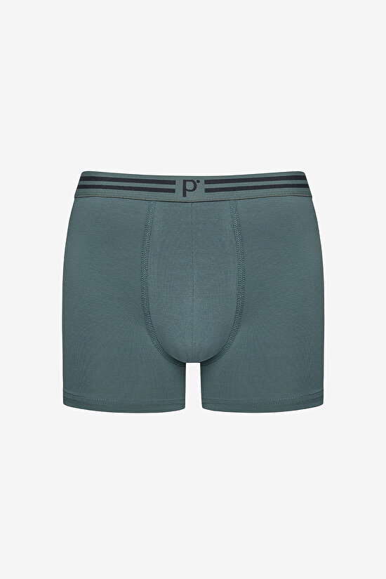 Erkek Pamuklu Navy Stripe 3lü Çok Renkli Boxer - 3